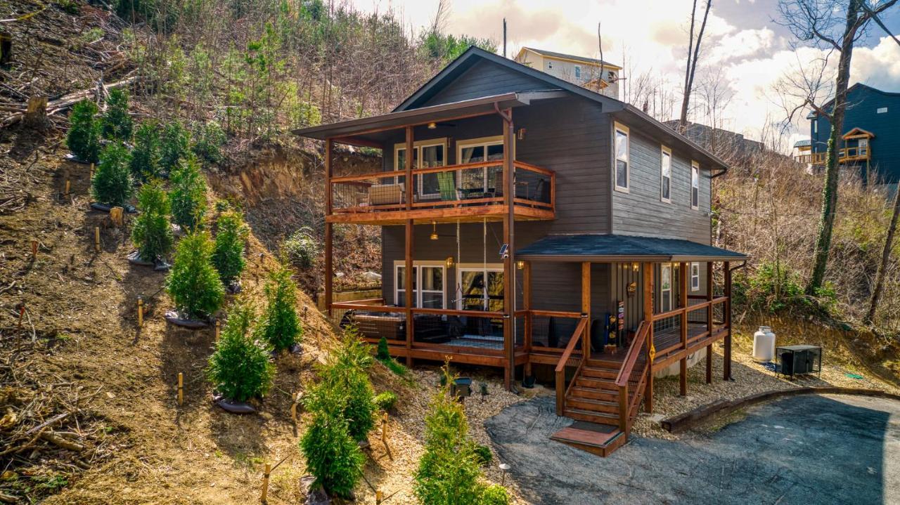 Vila Mins To Gburg Sleeps 8 Hot Tub Arcade Area Pool Gatlinburg Exteriér fotografie